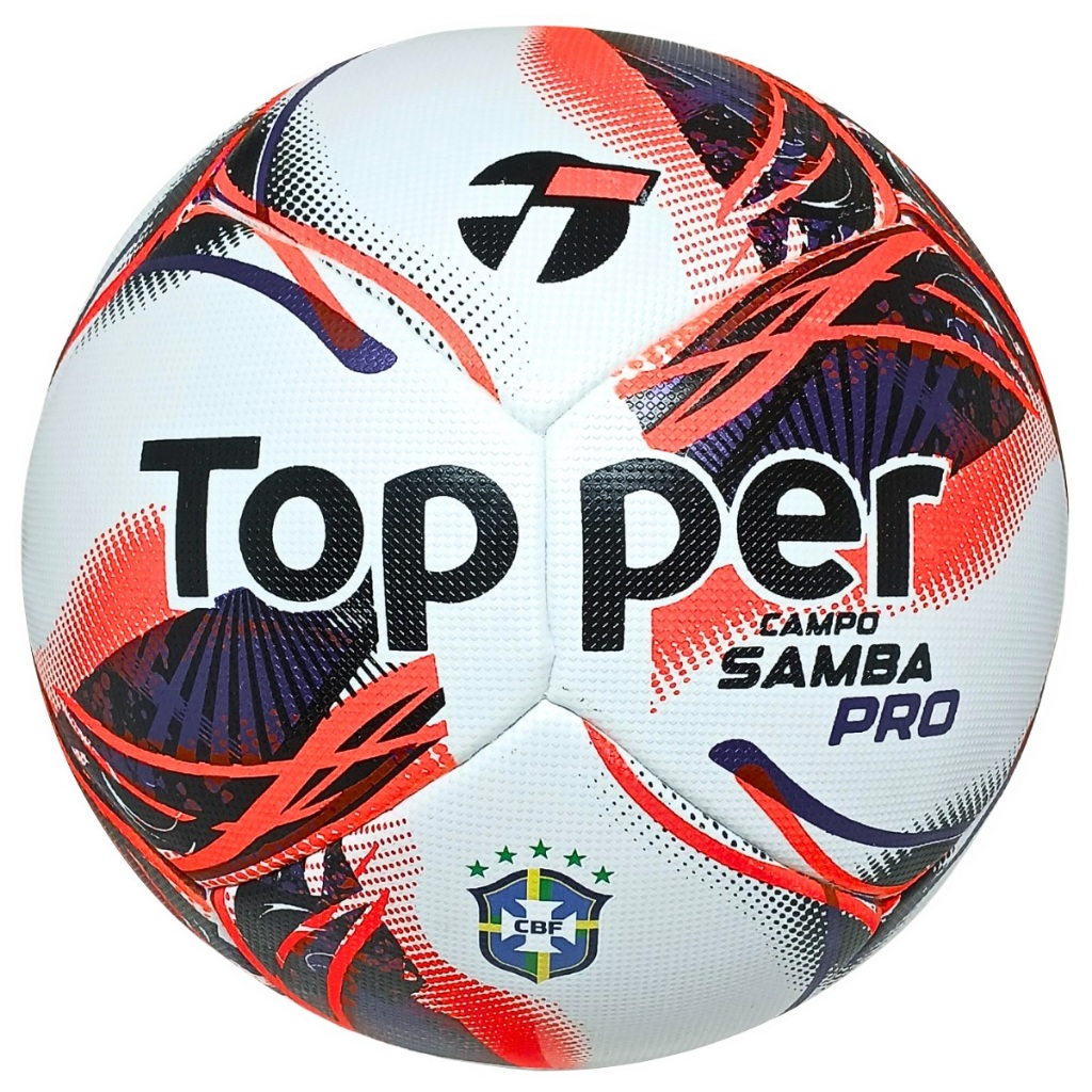 BOLA DE FUTEBOL CAMPO TOPPER SAMBA VELOCITY PRO - PROFISSIONAL COMPETIÇÃO/TREINAMENTO