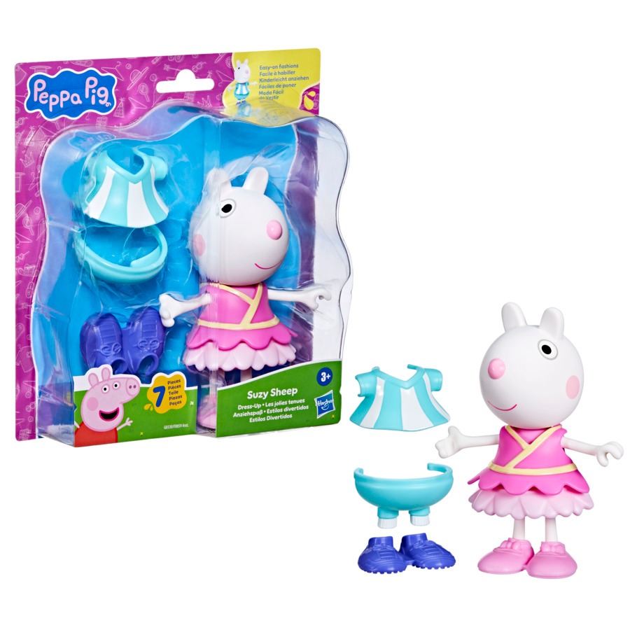 Figura Peppa Pig Suzy Ovelha Estilos Divertidos Hasbro G0330