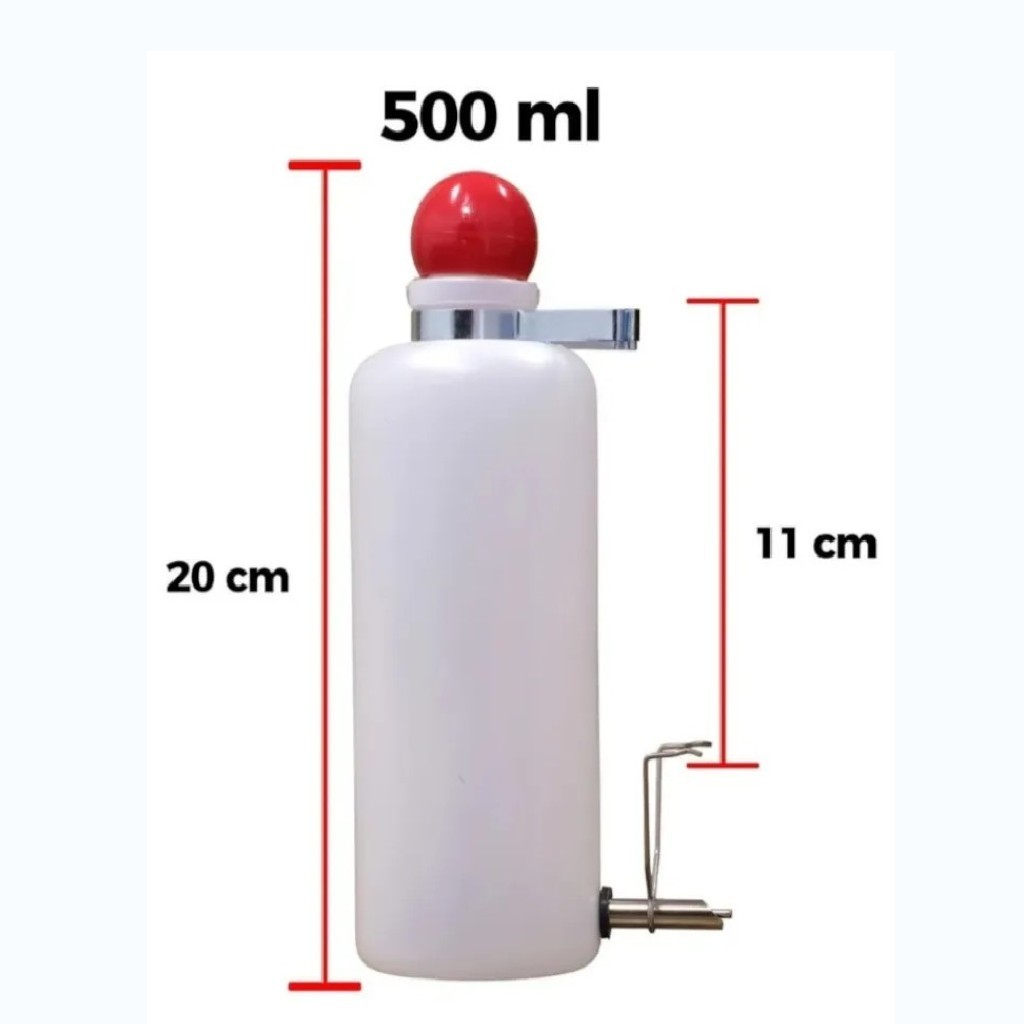 Bebedouro Automáticos Tipo Garrafinha | roedores | chinchilas | calopsita | periquito | Ring neck  500ml