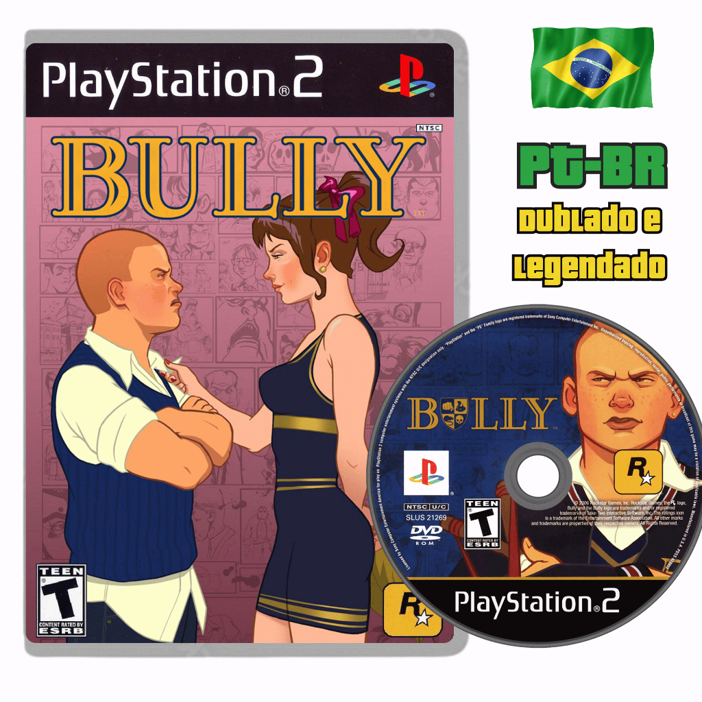 Bully – PlayStation 2 (Mídia Física) Dublado e Legendado PT-BR ps2
