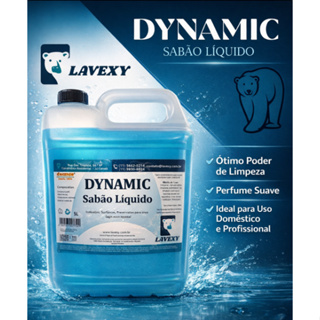 SABÃO LIQUIDO PARA ROUPAS DYNAMIC COM BICARBONATO 5 LITROS ROUPAS BRANCAS E COLORIDAS em Oferta na Shopee