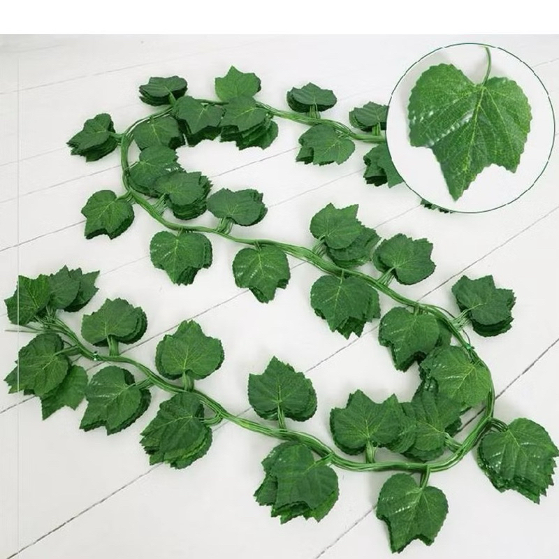 Correntes De Folhagem Grande Planta Artificial Pendente Para Decoração Cada Corrente 2,4 Metros de parreira folha de uva