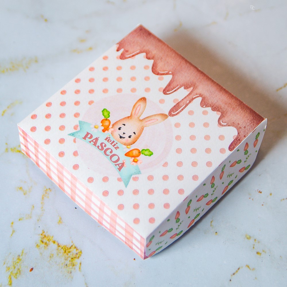 🐰 Caixinha Páscoa para Doces Lembrancinha Papelaria Personalizada Caixa para Bombom