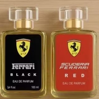 kit 02 Colônia Ferrari Red e Black Masculina 100ml cada