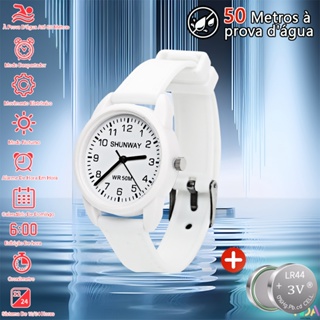 Relogio Feminino A Prova D Água Relógio De Quartzo Para Exames Estudantis Presente De Feriado Redondo em Oferta na Shopee