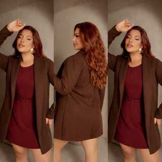 CASACO SOBRETUDO FEMININO LA BATIDA PLUS SIZE G1 G2 G3 CASACO DE FRIO ELEGANTE MODA FEMININA INVERNO