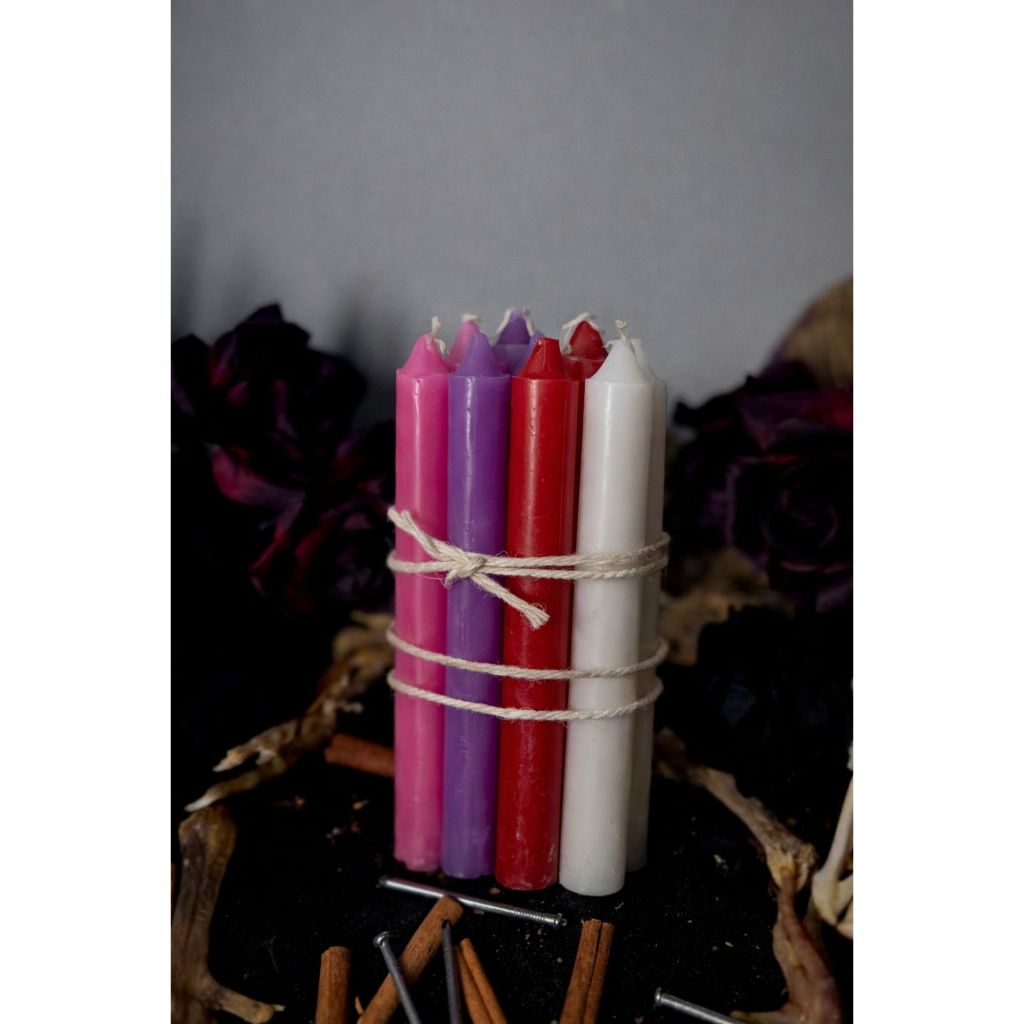 Kit Velas Hoodoo Tamanho 8 Extra Ritual Amor Dominação Amorosa Atração Reconciliação Feitiço Espiritual