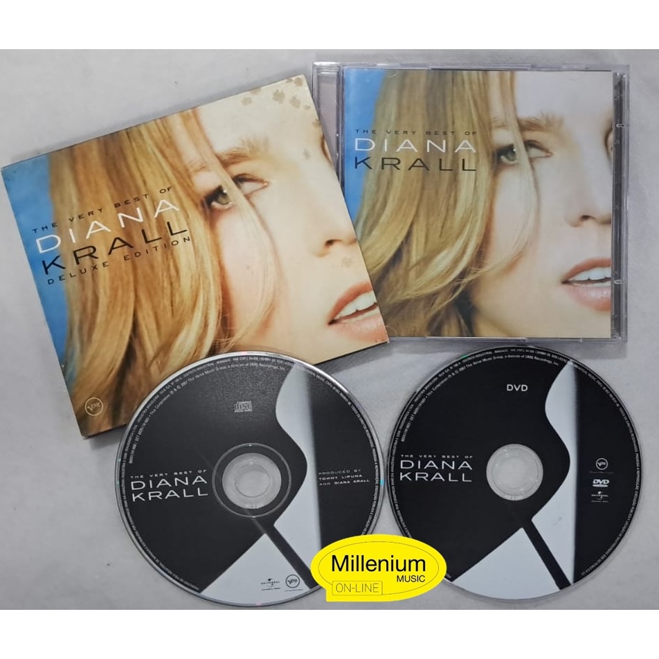 CD + DVD Diana Krall  The Very Best Of Diana Krall Deluxe Edition 2007 Original Gravadora Colecionador Ótimo Estado