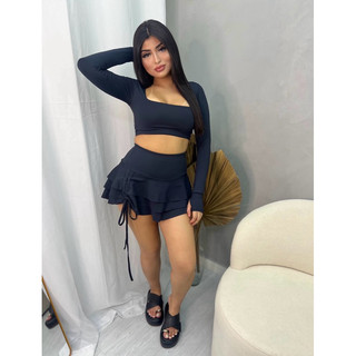 Short saia feminino ,short saia franzida ,short saia com babado