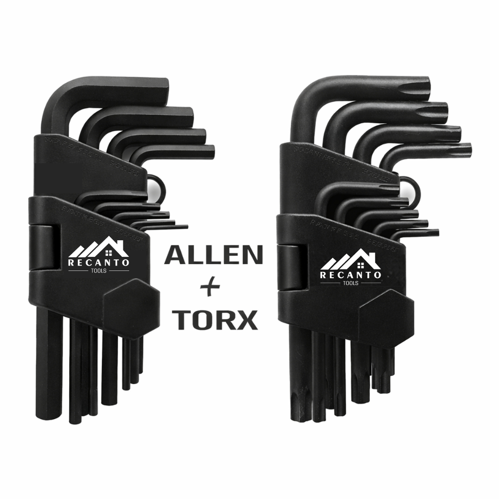 Jg Chave Hexagonal Allen | Jg Chave Torque Torx CROMO VANADIUM (1,5 à 10mm)