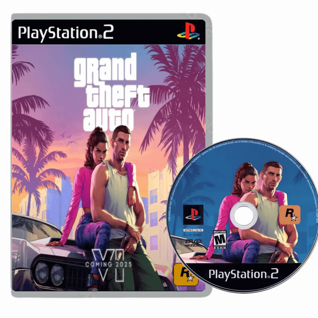 GTA 6 Grand Theft Auto Playstation 2 Mídia Física jogo ps2