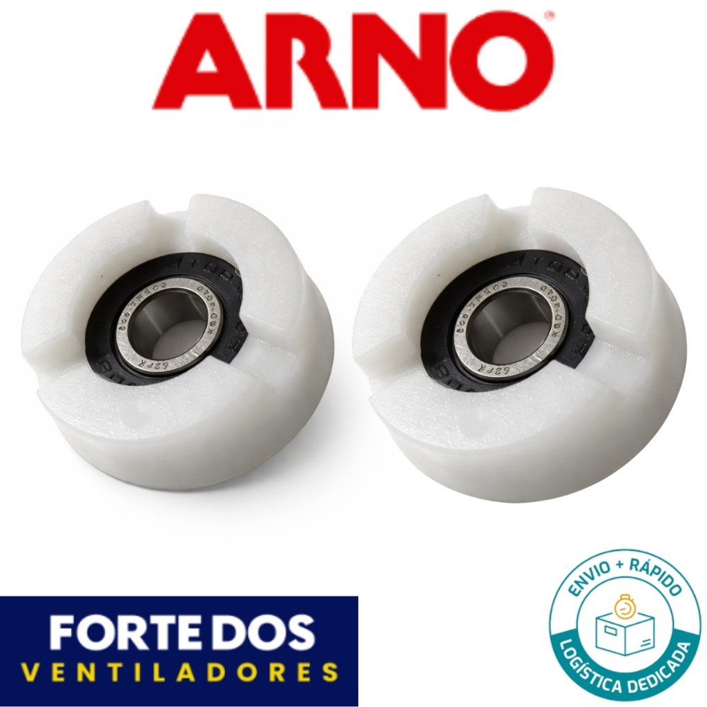 Kit 2 Calços + 2 Rolamentos 608 para Ventilador Arno 40cm Original
