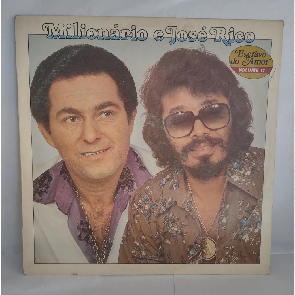 Lp Disco De Vinil - Milionário E José Rico Vol. 11  Escravo Do Amor