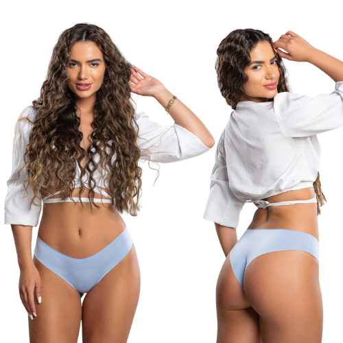 Kit 10 Calcinha Corte a Laser Invisível Não Marca TANGA CONFORTO Promoção Sem Costura 10 ou 5 — imagem 2 de 2