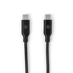 Cabo USB-C para USB-C Tipo C 1m 60W Carregamento Rápido PD Celular Tablet Preto iWill Essencial