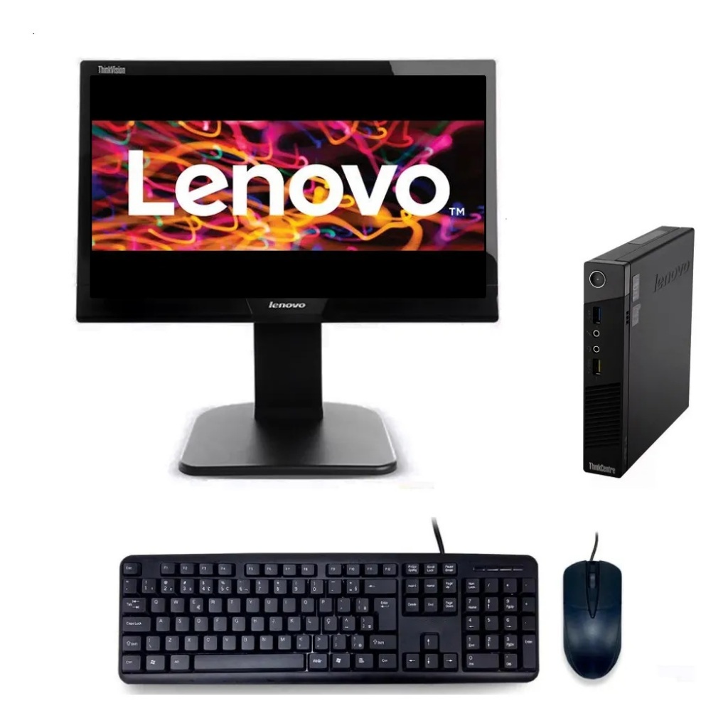 Cpu + Monitor Lenovo Mini M93p Core I5 8gb 120gb Ssd 001
