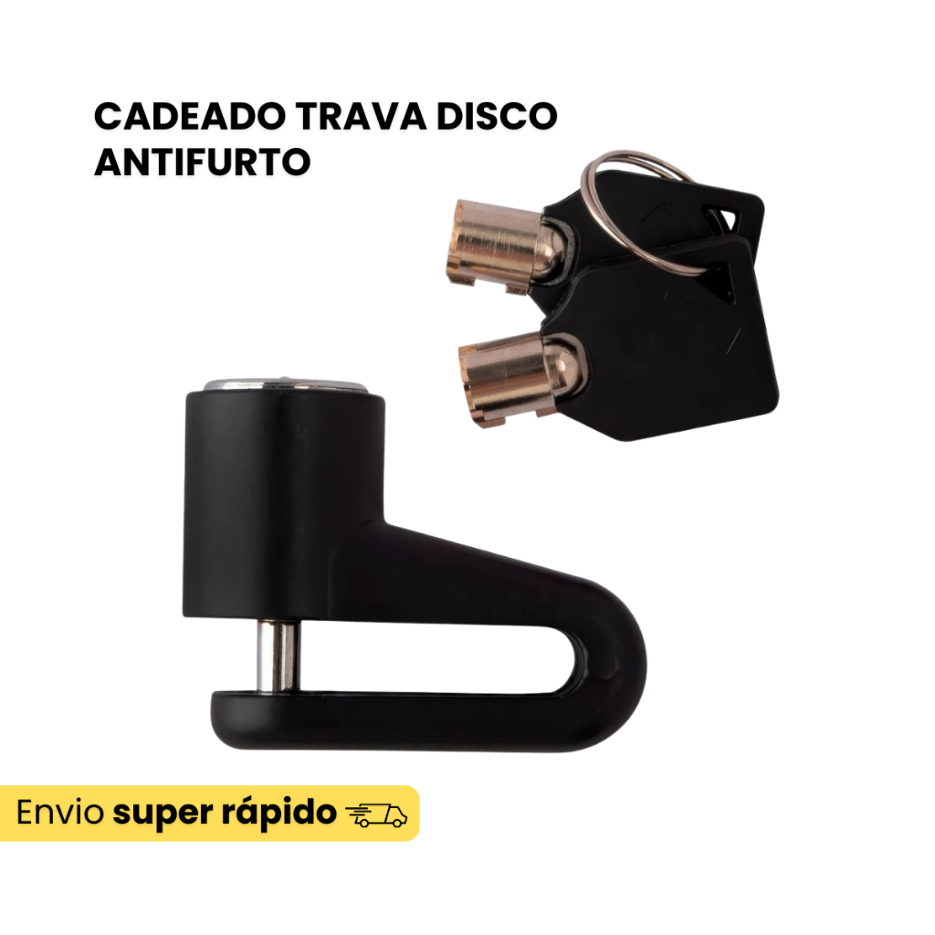 Cadeado Segurança Trava De Disco Freio Moto Bike Antifurto em Oferta na Shopee