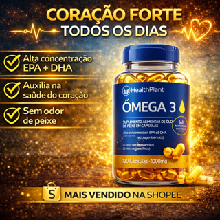Omega 3 Premium EPA + DHA – 120 Cápsulas | Alta Concentração | Suplemento Alimentar em Oferta na Shopee