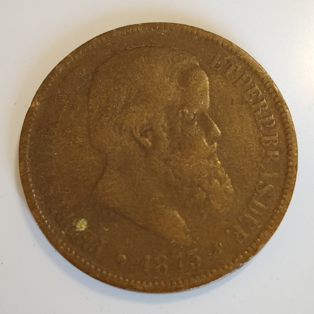 Moeda Bronze 40 Réis 1875 Mbc Império Do Brasil