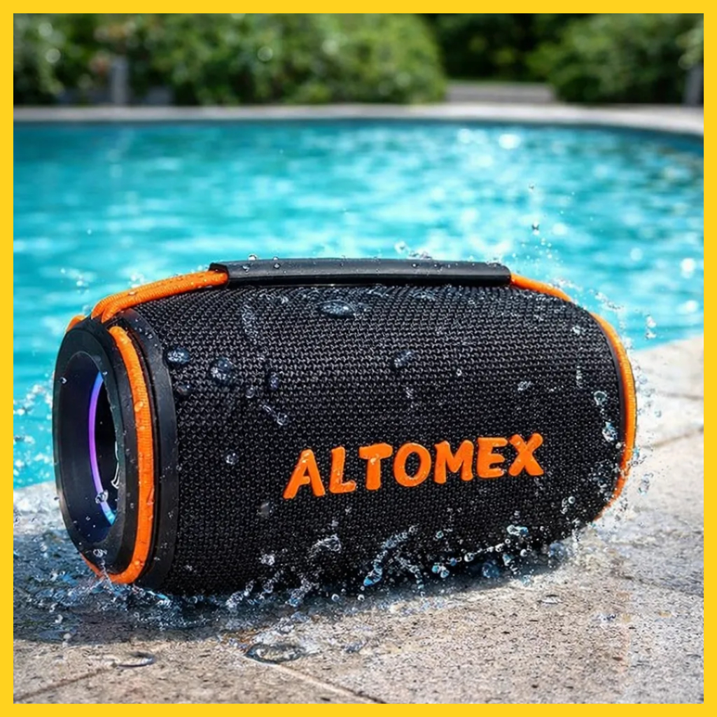Caixa de Som 15W - 60W Bluetooth Prova D'água com LED RGB TWS