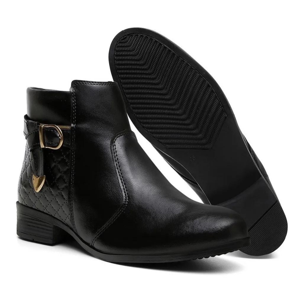 Bota Coturno Feminina Envio Imediato - Preto