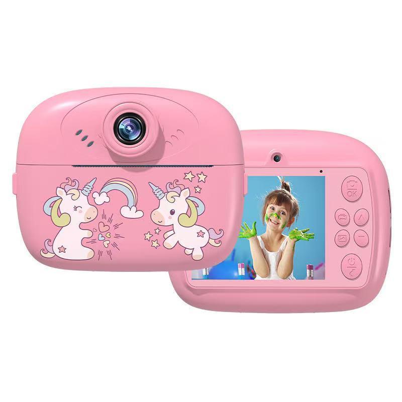 Câmera De Impressão Instantânea Com Impressora Térmica 24 MP Tela  Bluetooth Para Jovens Fotógrafos