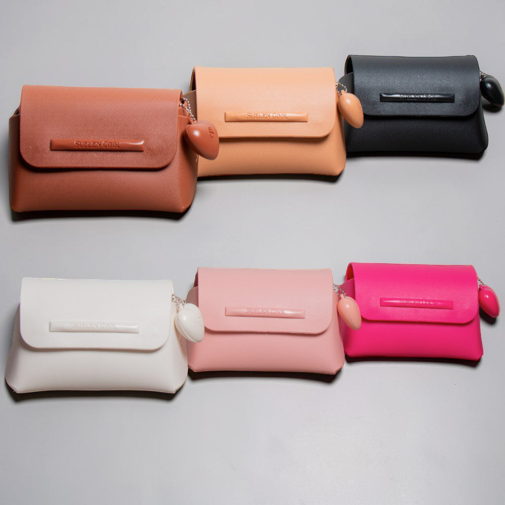 Bolsinha Feminina Pequena Suellen com Coração – Clutch, Necessaire Porta Maquiagem