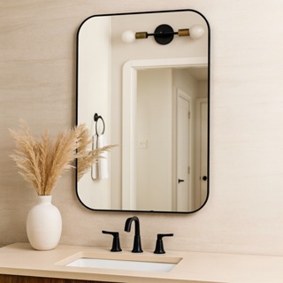 Espelho Decorativo Retangular 60x40cm Sala Quarto Banheiro Espelho com Moldura em Oferta na Shopee