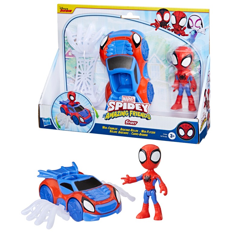 Figura Marvel Spidey E Veículo Aranha - Hasbro F7454