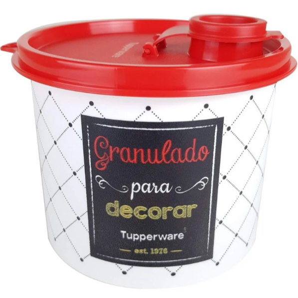 Tupperware Redondinha Granulado Com Bico Dosador Bistrô 500ml