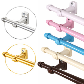 Kit Varão De Cortina Aço Fino 3,00mt Varias Cores 19mm - Aço Ferro em Oferta na Shopee