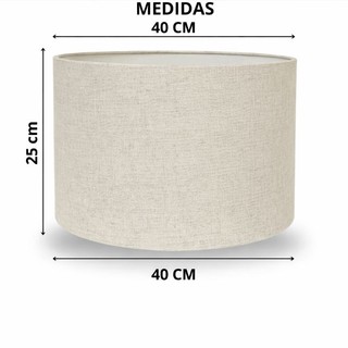 cupula de abajur grande 40x40x25 para abajur luminária de chão Pendente em Tecido