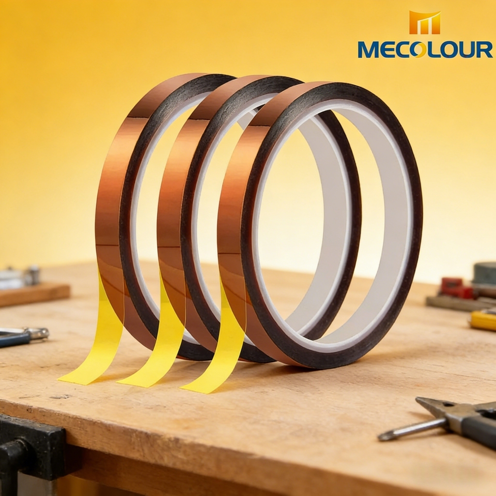 Mecolour 3 peçasFita Kapton Sublimação 6mm Térmica Poliamida Altas Temperaturas 33m