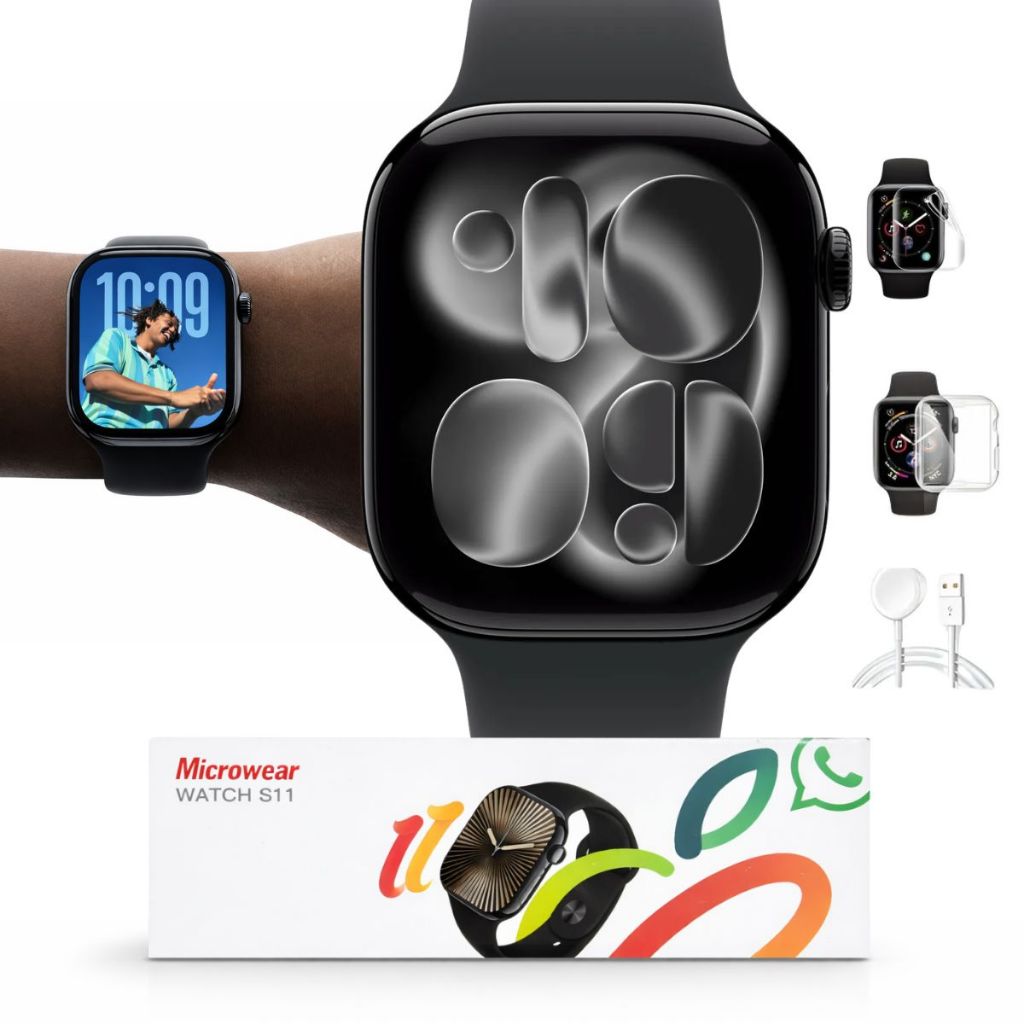 Relógio Smartwatch 2026 Feminino Masculino S11 Para Android Xiaomi iPhone Faz Recebe Chamada