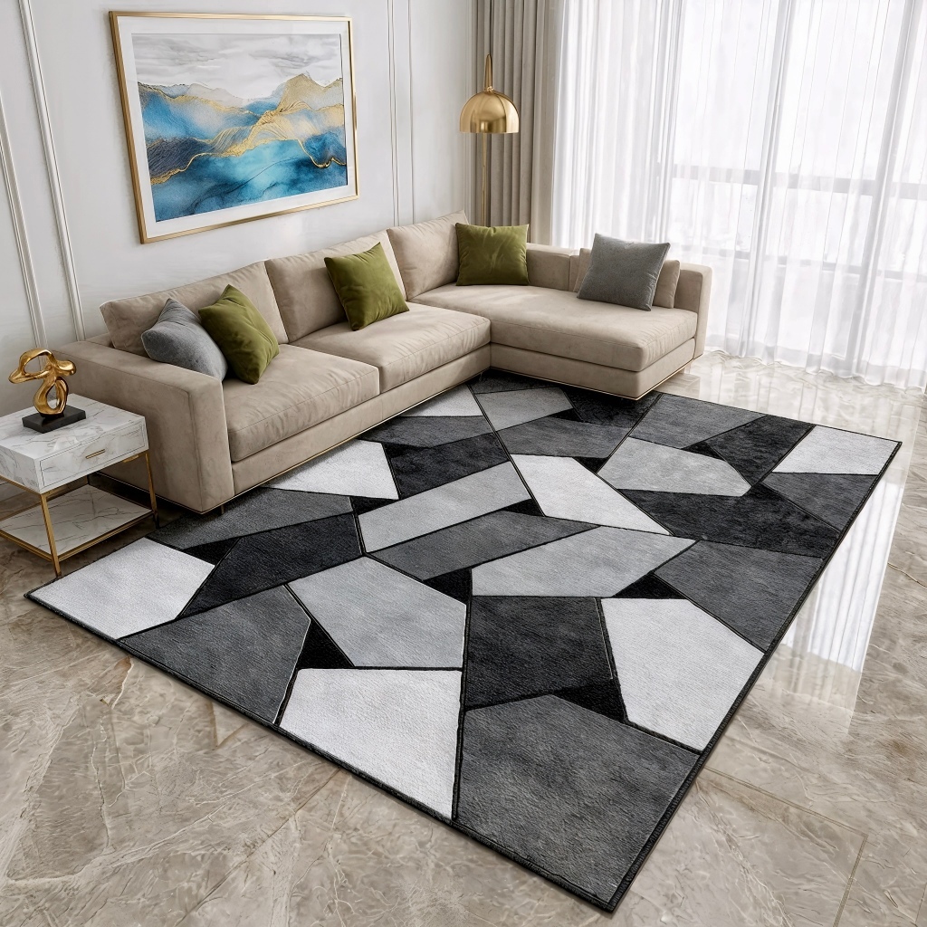 Tapete Belga Estampado 2,00 x 1,50m Para Sala Quarto Luxo - Lançamentos Exclusivos