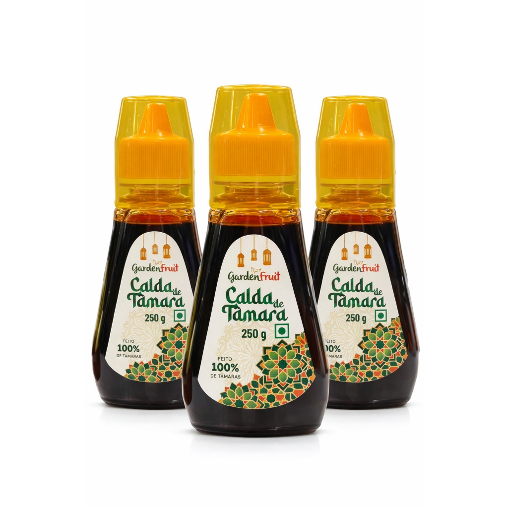 Calda de tâmara Gardenfruit - Kit c/3 Unidades