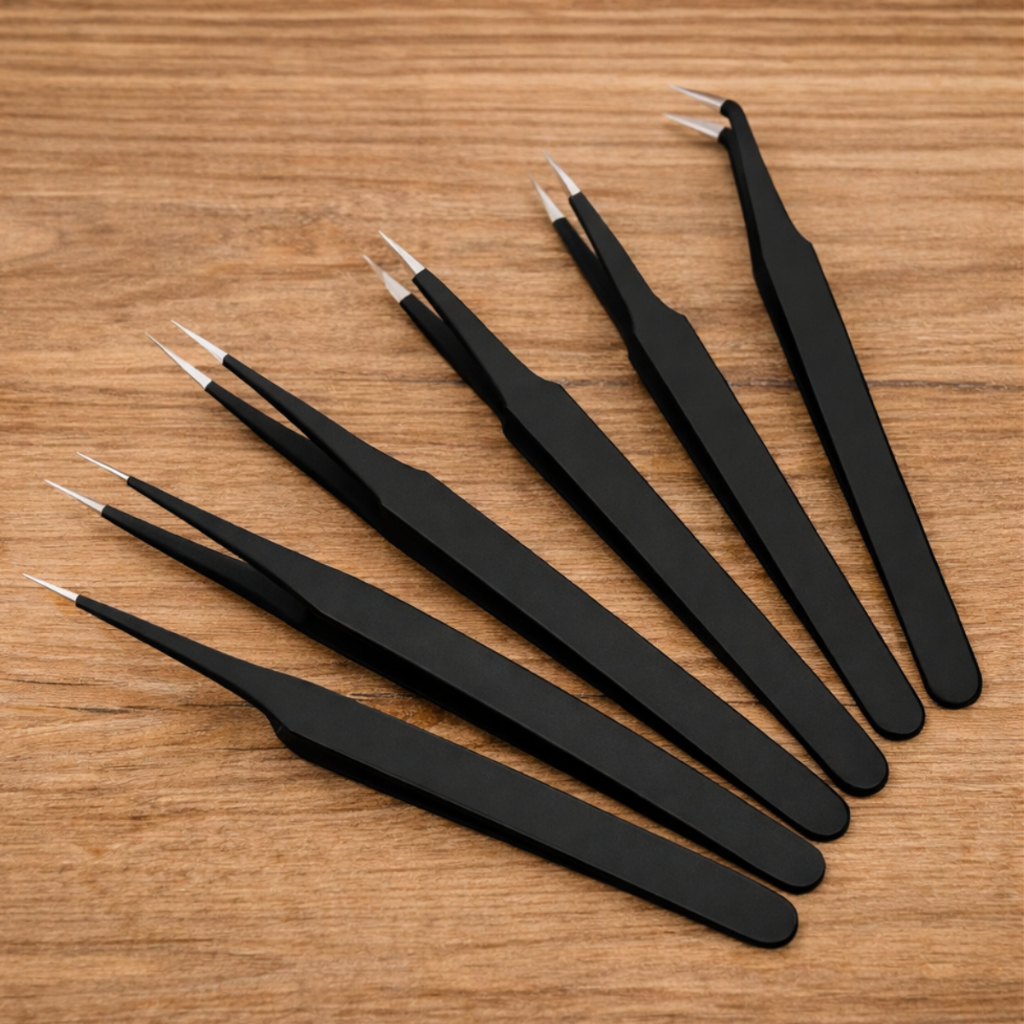 kit Extensão de Cílios Ponta Fina Pinça Agulha Precisão 6 Peças - Pinça de Precisão Arte Manual em Oferta na Shopee