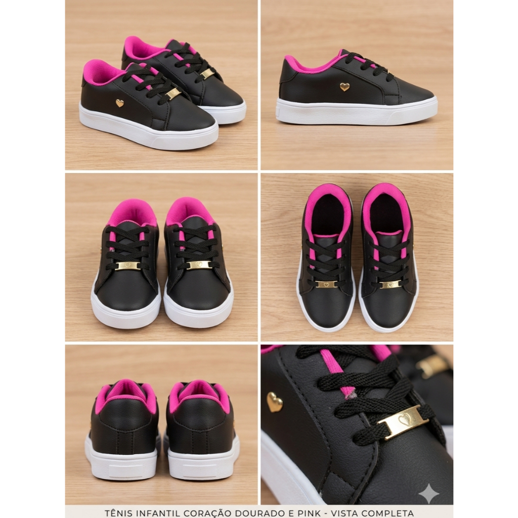 TENIS INFANTIL MENINA CORAÇAO TENIS INFANTIL MENINA CORAÇAO