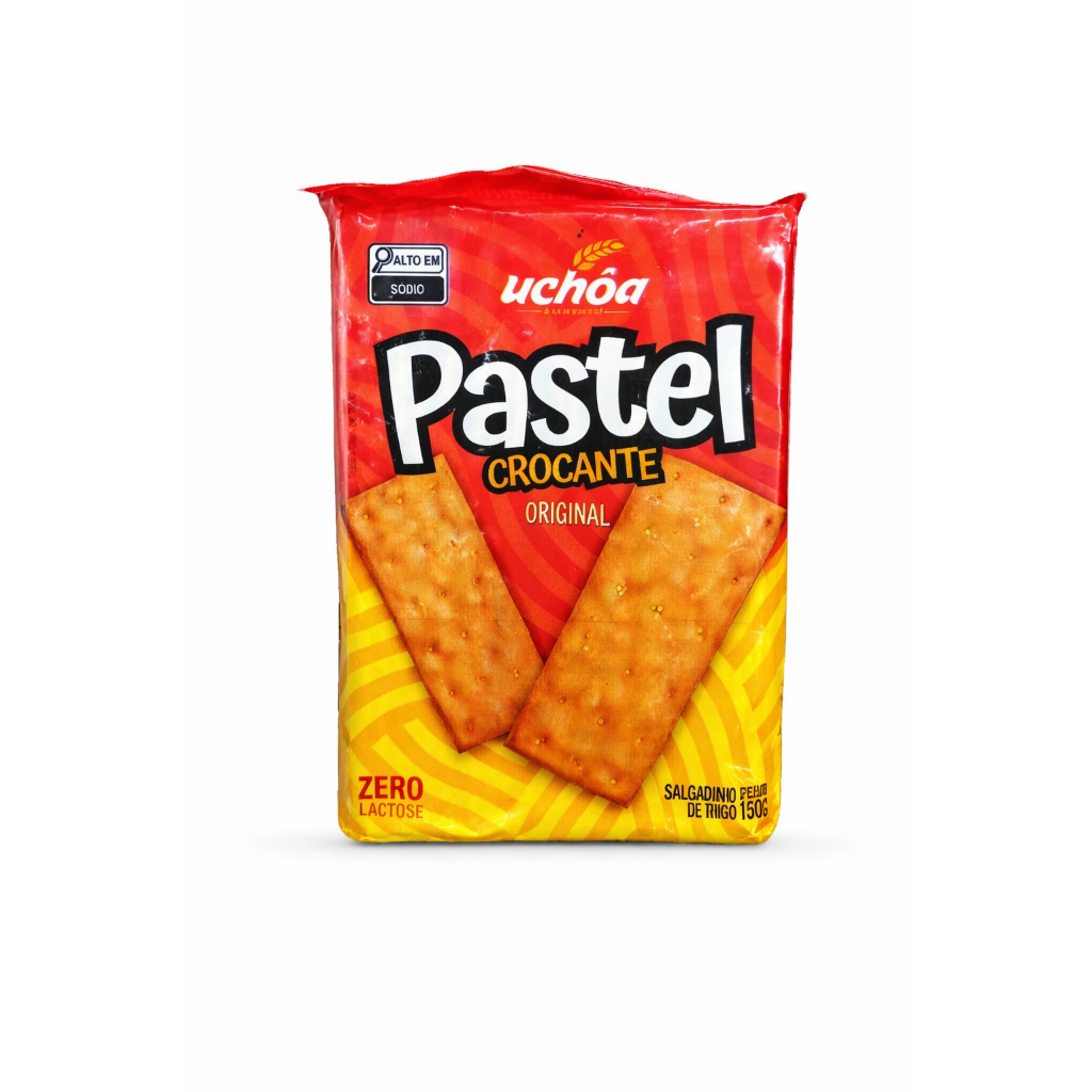 Bolacha Pastel Crocante Uchôa Original 150g | Snack Crocante Café da Tarde Ceará