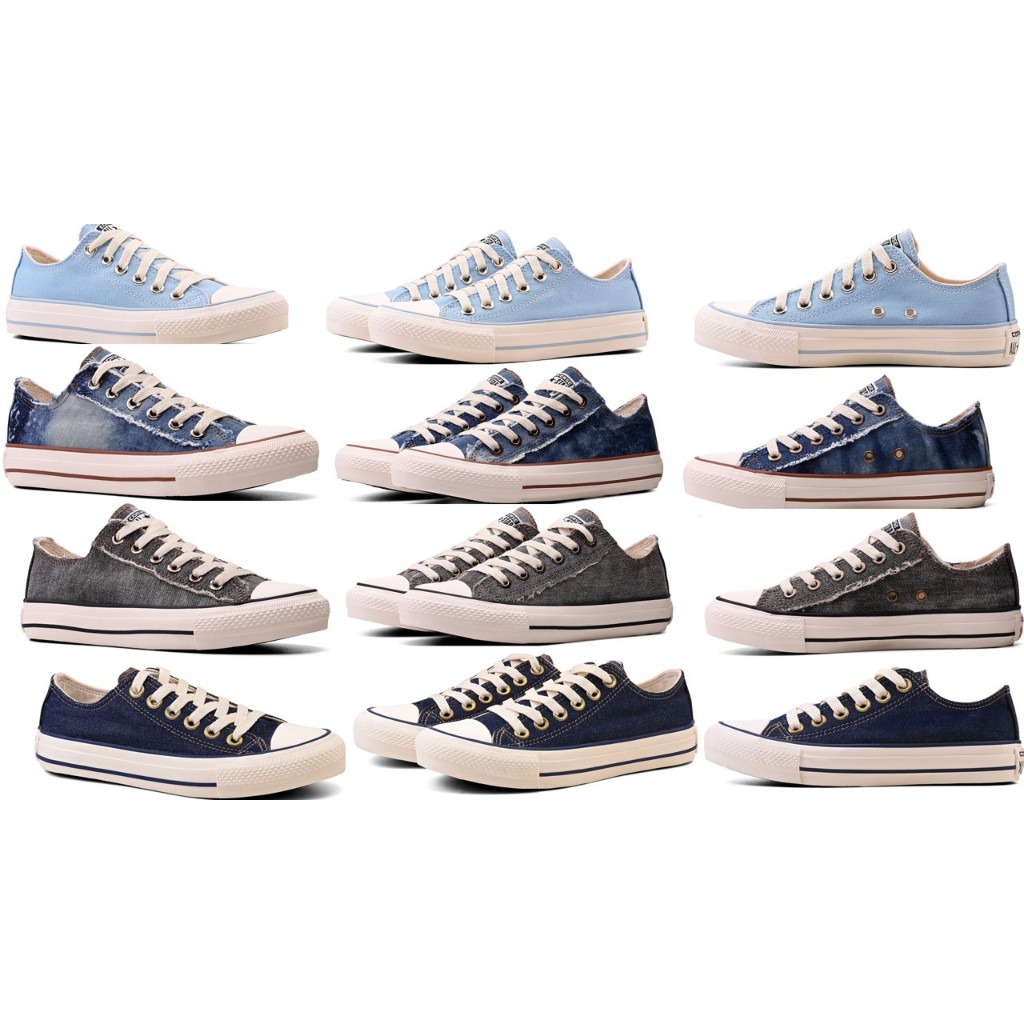 Tênis Old Star Unissex Cano Baixo Jeans Destroyed Oferta Exclusiva Hoje