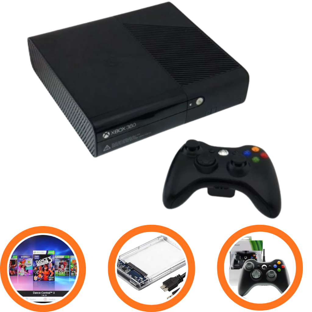 Console Xbox 360 Tunado Completo Jogos 320gb Rgh - Garantia Nf