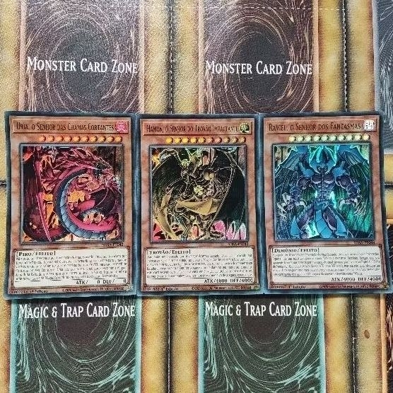 Yugioh - Bestas Sagradas: Uria, Hamon & Raviel 1° Edição (Ultra Raras) SDSA-PT