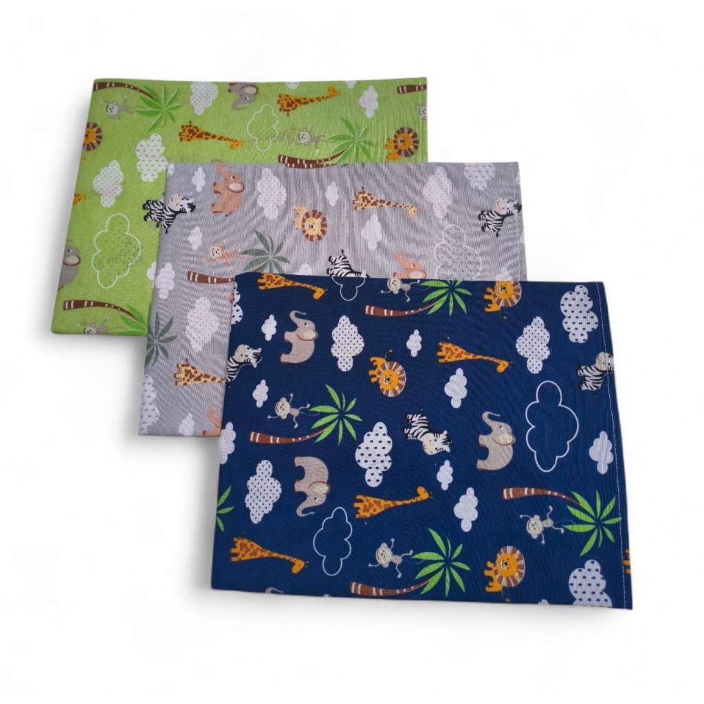 Jogo de Fronha Bebê Estampado 100% Algodão, kit de 3 Peças Menino e Menina