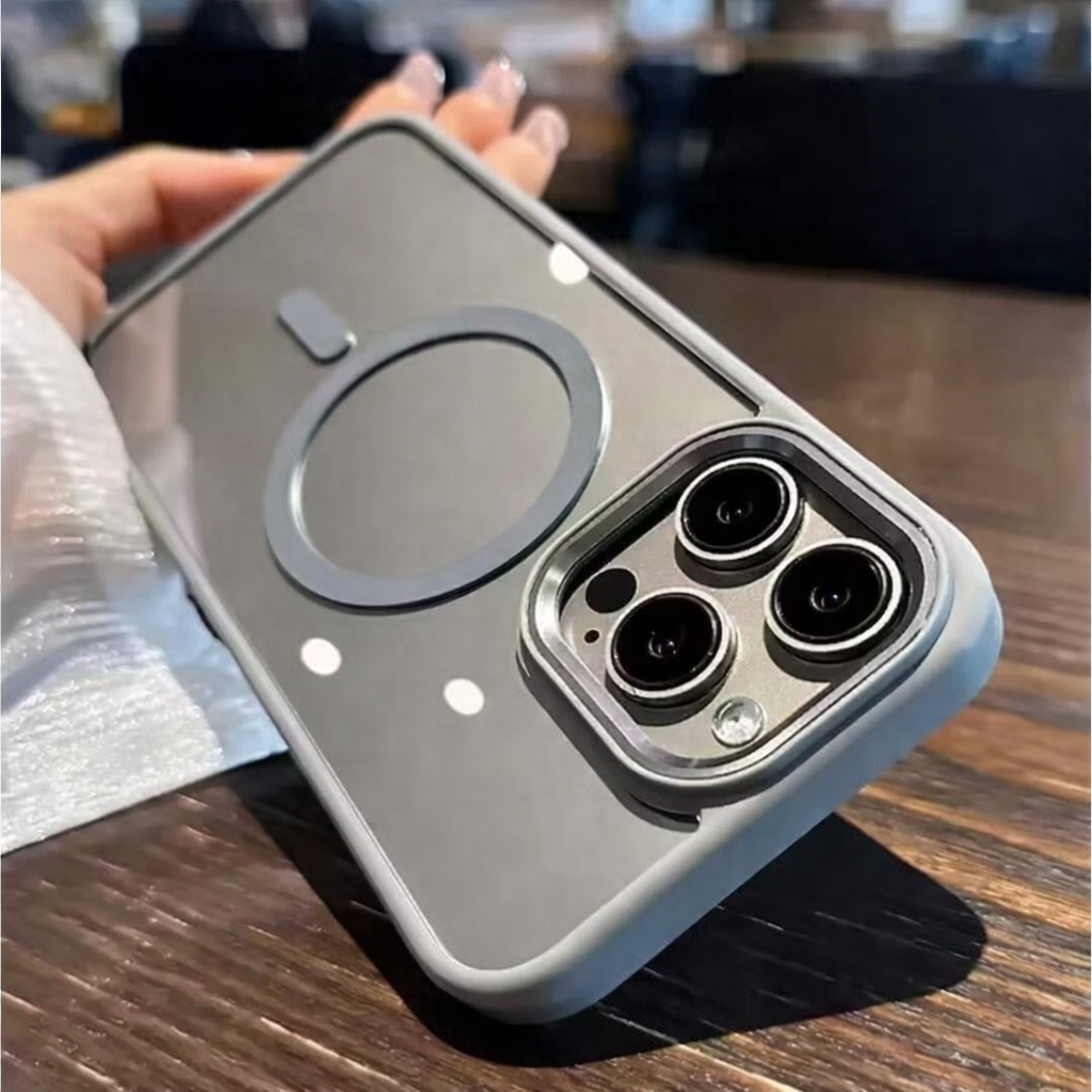 Capa Capinha De Celular Compatível Para iPhone 11 12 13 14 15 16 Normal Pro Max MagSafe Borda Metálica Proteção Câmera em Oferta na Shopee