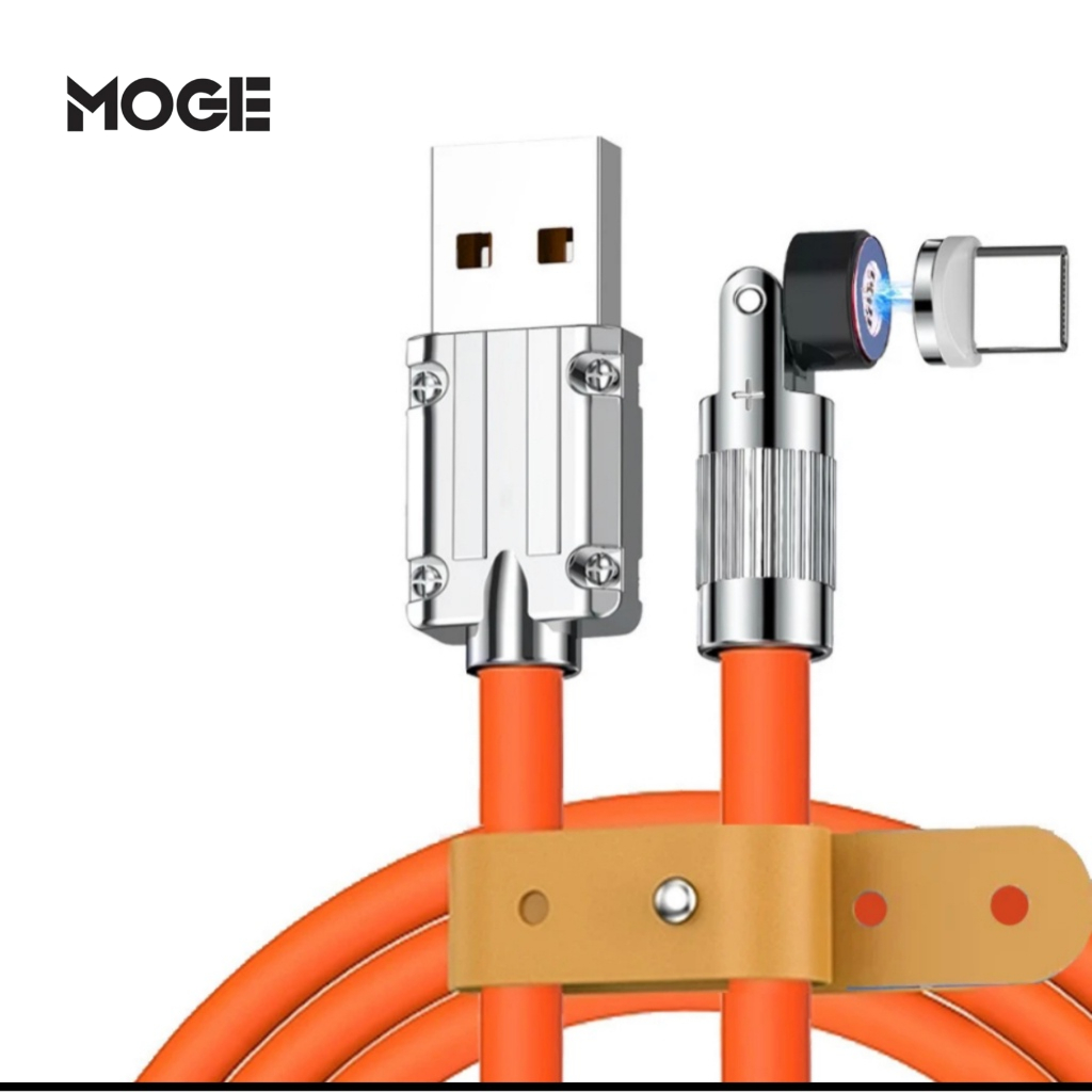 Cabo Turbo Magnético 3 em 1 120W USB-C Lightning Micro USB | Hrebos