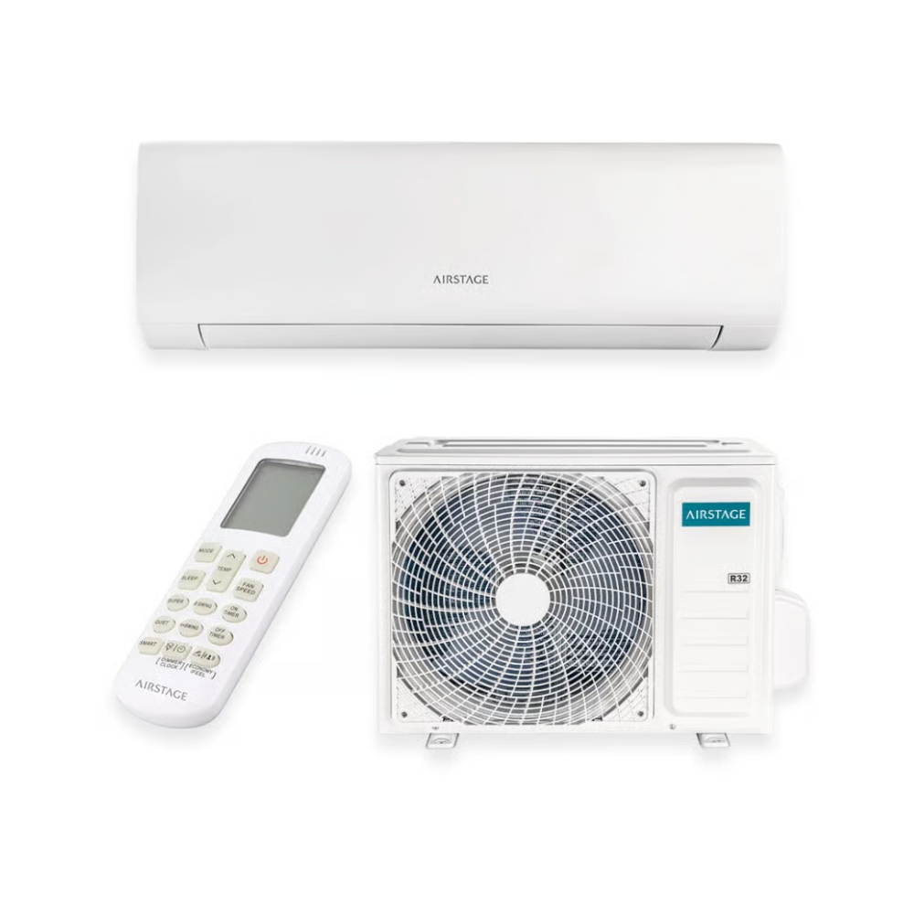 Ar Condicionado 12000 BTUs Inverter Fujitsu Airstage Essencial Split Parede Quente e Frio R32 220V Monofásico