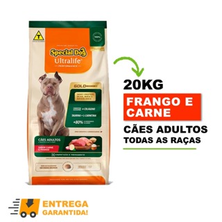 Ração Special Dog Gold Performance Carne e Frango com Batata Doce 20Kg em Oferta na Shopee