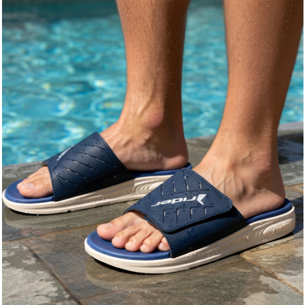 Chinelo Masculino Rider R SOFT PLUS SLIDE Ortopédico Palmilha Em PU Macia Esporão