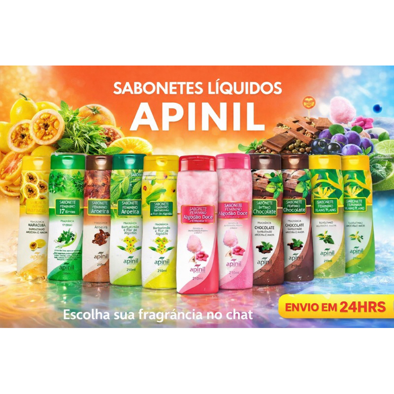 6 SABONETE INTIMO FEMININO PH NATURAL ÓLEOS ESSENCIAIS 210ML Apinil