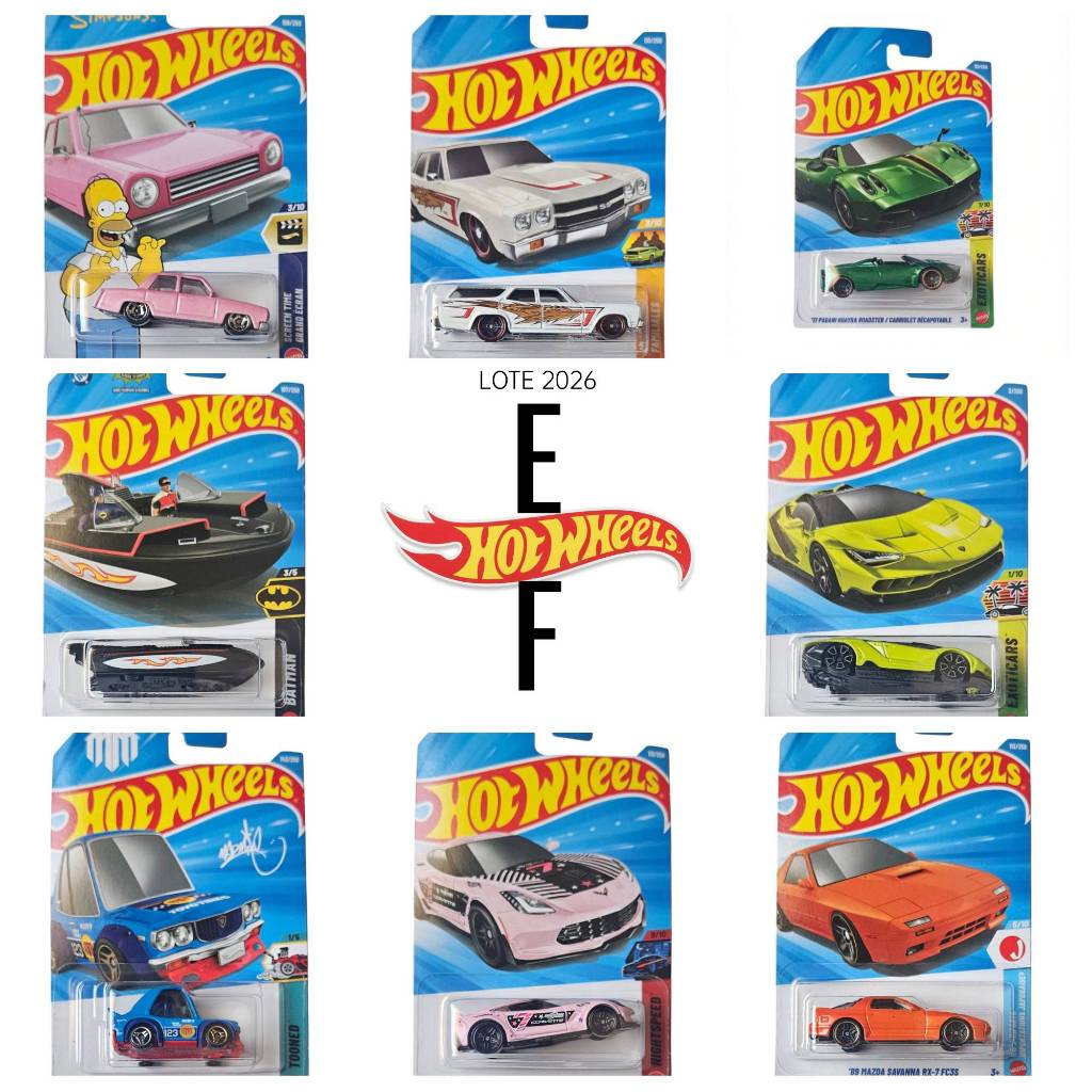 Hot Wheels - Lotes E & F  de 2026 !!! LOTES DE 2026 NOVISSIMOS SAIDOS DA CAIXA AGORA!!!!